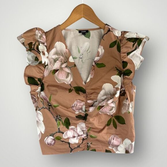 5 for $45 Express Floral Top Blouse Shirt Size S - Picture 2 of 9